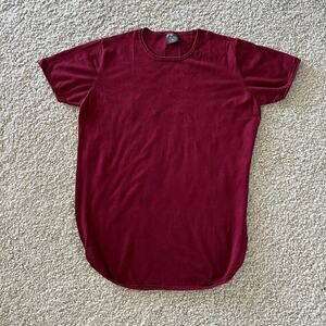 Men's YoungLA, PerfectTeeScallop Bottom, XL New, TrueRed